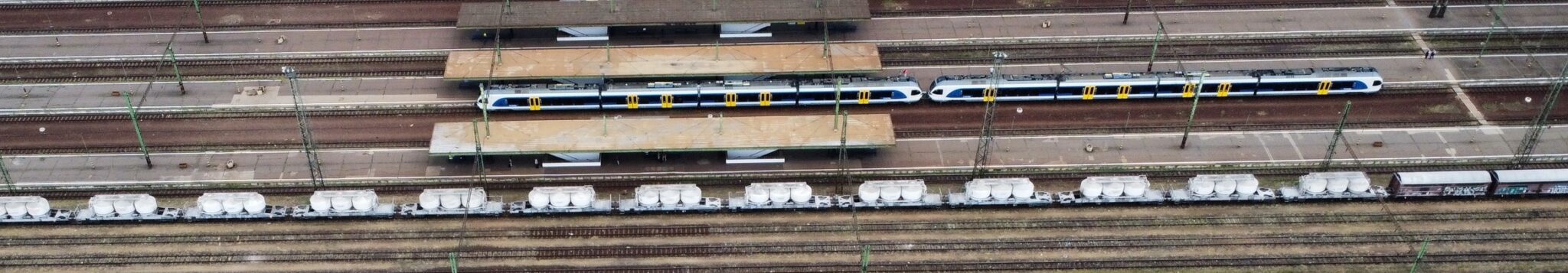 Stadler EMUs at Szolnok