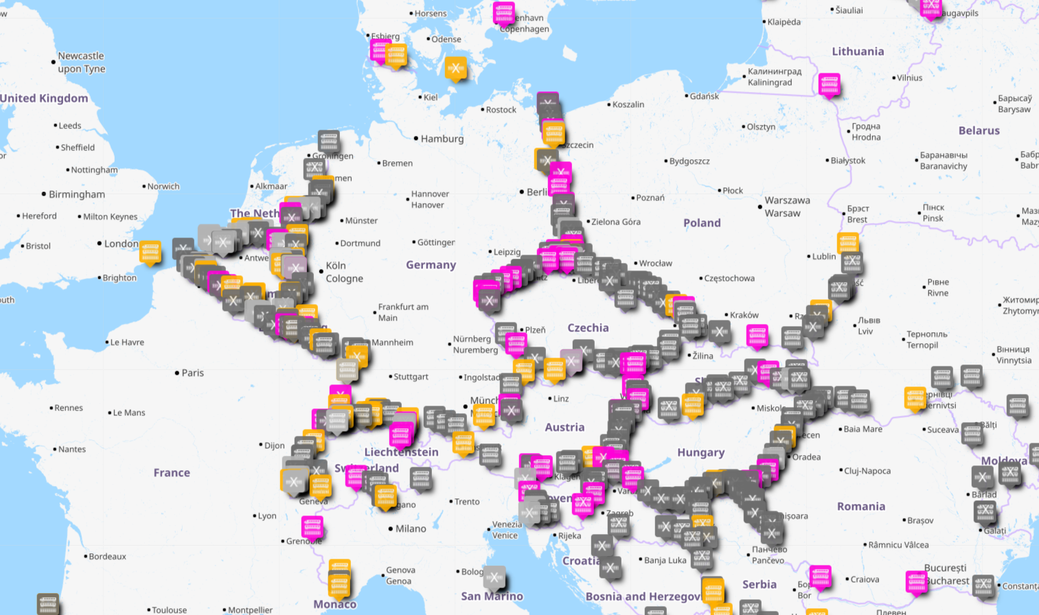 Mapping all of Europe's CrossBorderRail lines CrossBorderRail